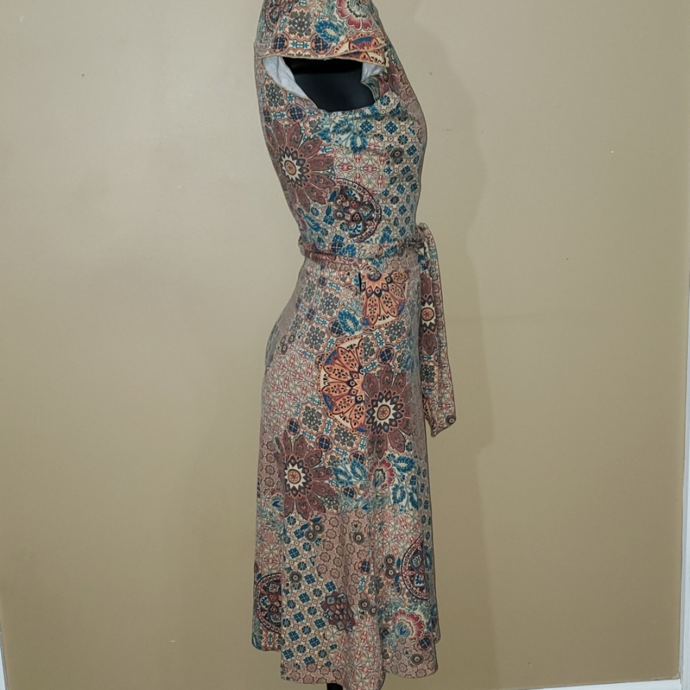 Necessary Objects Printed Wrap Dress - image 4